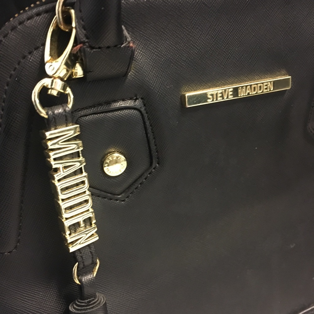 Authentic Steve Madden Bag Black Leather